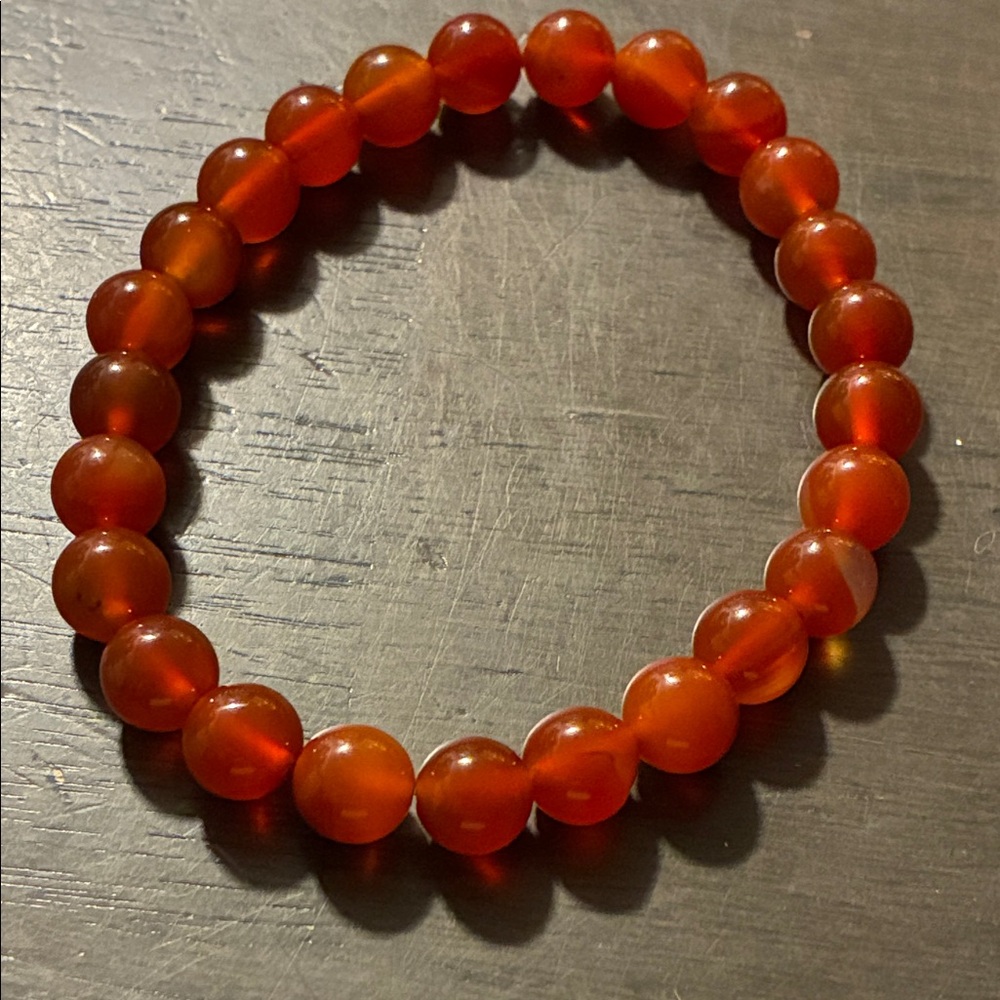 Elegant Red Beaded Bracelet